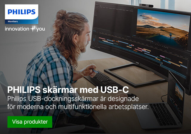 Philips skärmar med USB-C