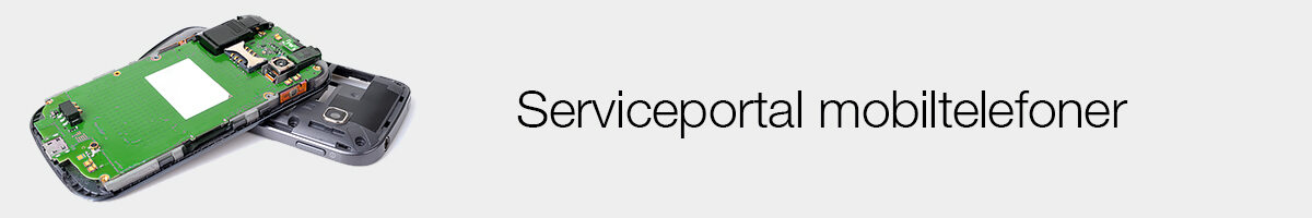 Serviceportal mobiltelefoner